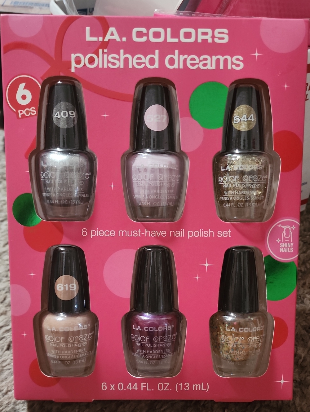 L.A. COLORS Polished Dreams Nail Polish Set - Pink